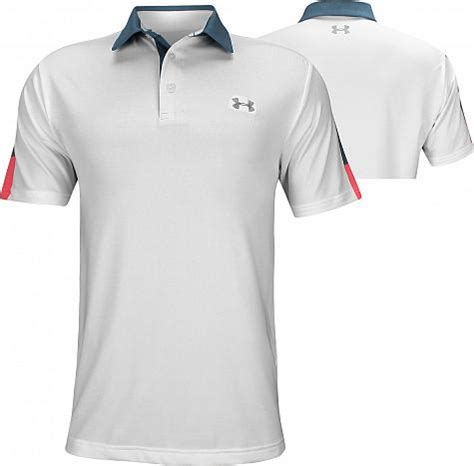 under armour collarless golf shirts